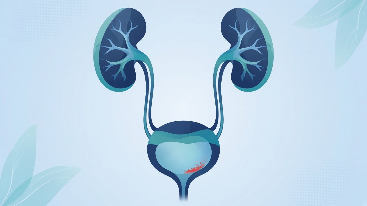 Illustration of the urinary tract